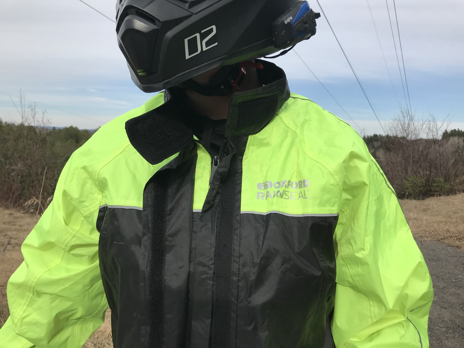 appreciable level of comfortL: raincoat for quad riding