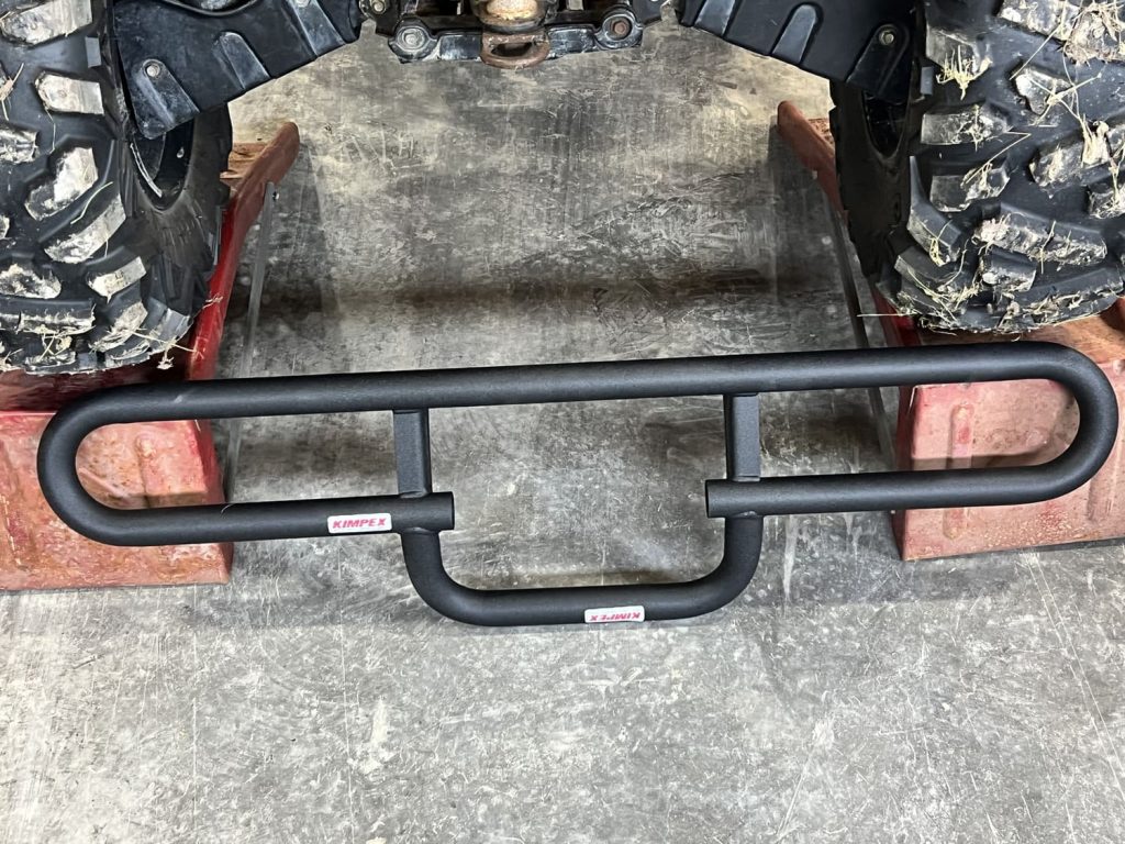 The design of the bumper is utilitarian, but robust