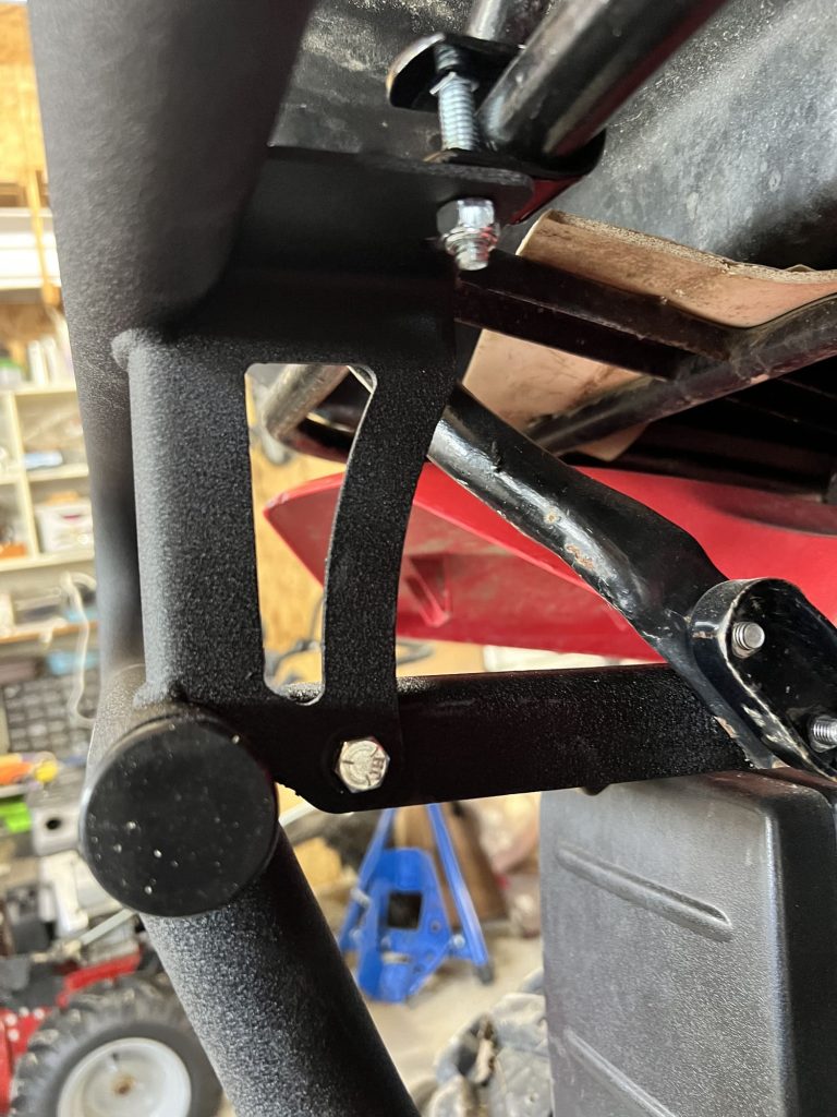Rear bumper mounting detail
