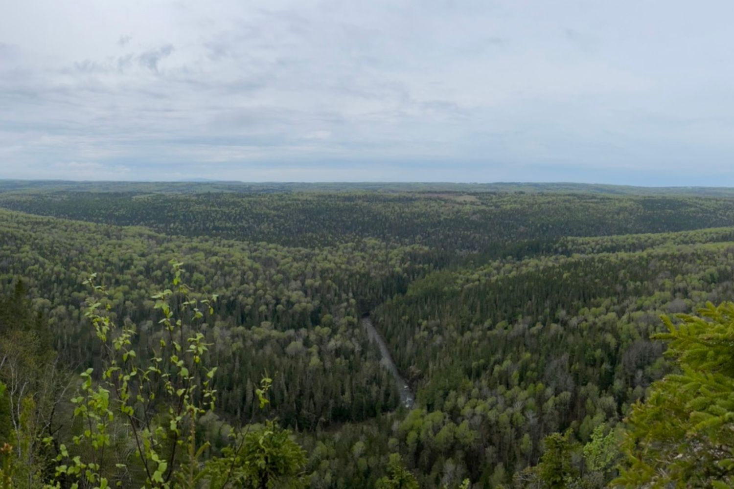 View from the summit of Montagne Ronde